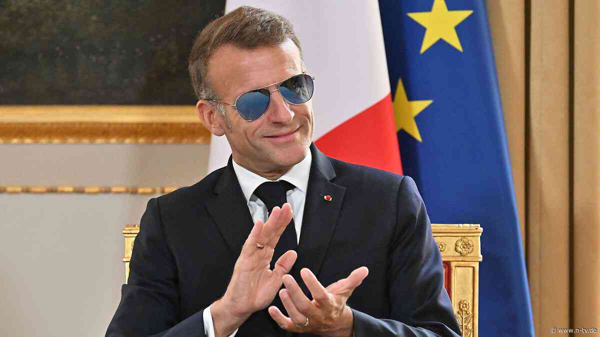 "Top Gun"-Look ist zurück: Macron muss wieder Sonnenbrille tragen