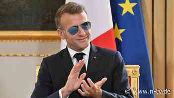 "Top Gun"-Look ist zurück: Macron muss wieder Sonnenbrille tragen