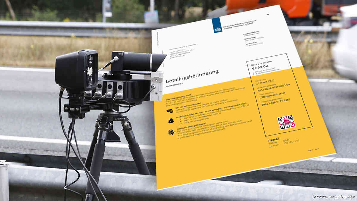 CJIB deelt ’gele kaart’ uit bij vergeten boete, daarna volgt verhoging