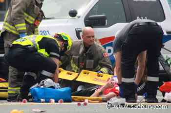 Man on mobility scooter struck by truck downtown