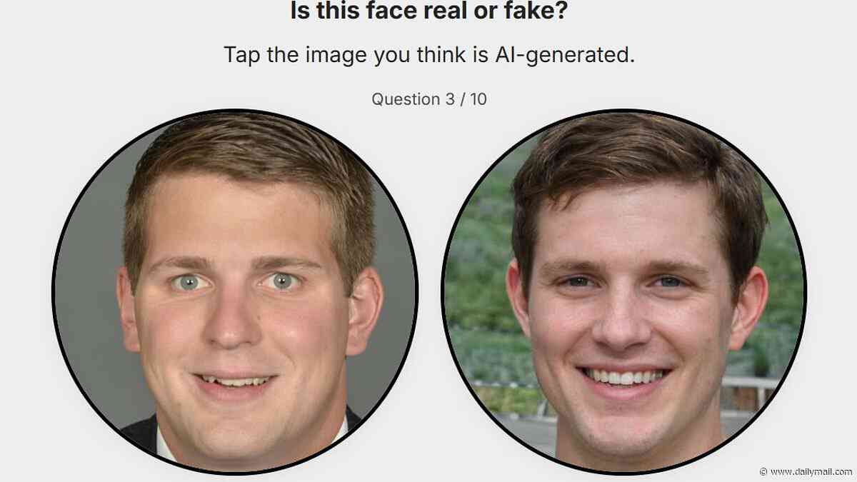 Can YOU spot the fake faces? Take the test to see if you can distinguish between real and AI-generated people