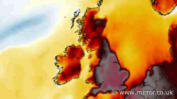 Weather maps show hottest day in UK history next week with 17 counties at 40C