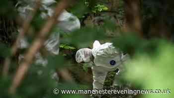 Forensics and organised crime police swoop woodland near schools and uncover two guns