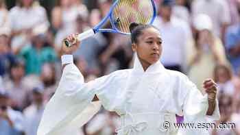 Osaka within Wimbledon dress code with kimono