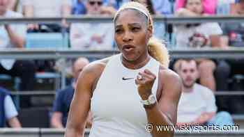 Serena Williams in action at Wimbledon on Tuesday