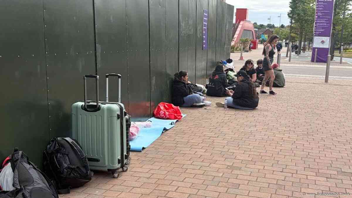 My Chemical Romance fans waiting 24 hours outside Anfield Stadium