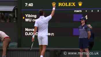 Novak Djokovic makes immediate request to Wimbledon fans after match disrupted by proposal