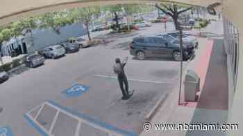 Video shows man firing shots outside Hallandale Beach McDonald's that injured dad and daughter
