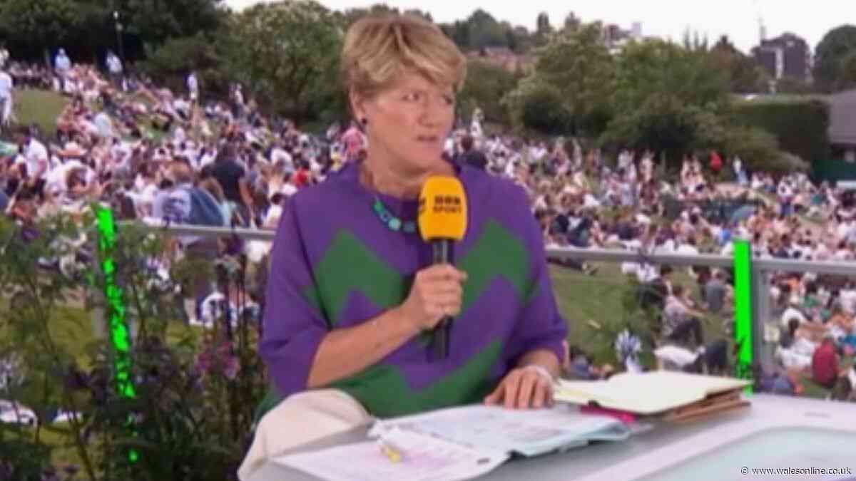 Clare Balding left gobsmacked on BBC as Novak Djokovic turns heads at Wimbledon