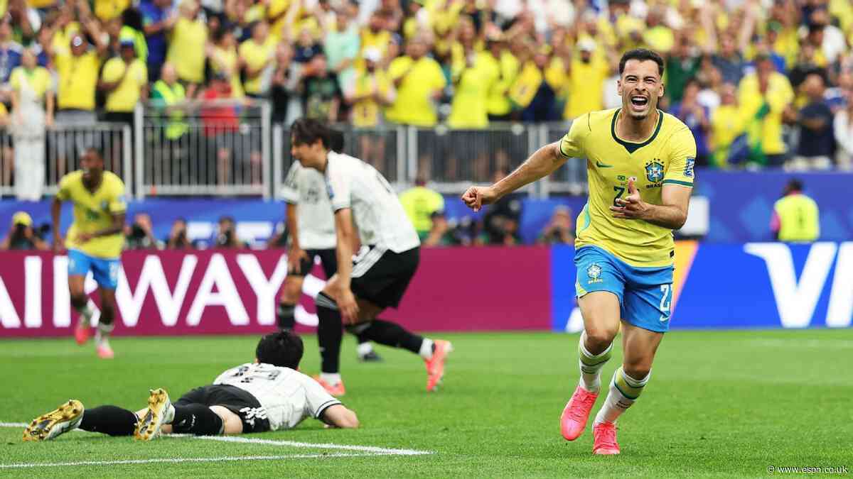 Brazil avoid World Cup shock with late win vs. Jap...