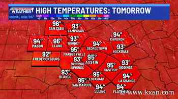 Hazy evening, hot, rain chances return mid-week