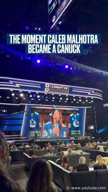 Live from the Draft Floor | Caleb Malhotra becomes a Canuck!