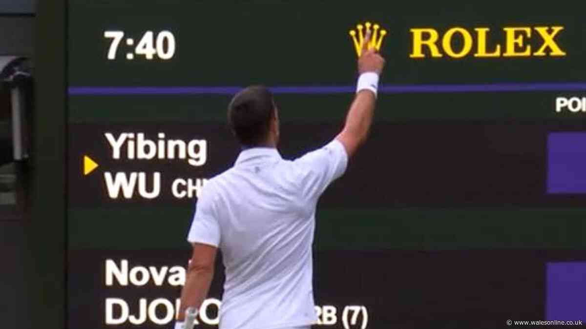 Novak Djokovic shows true colours as Wimbledon fan proposes during his match