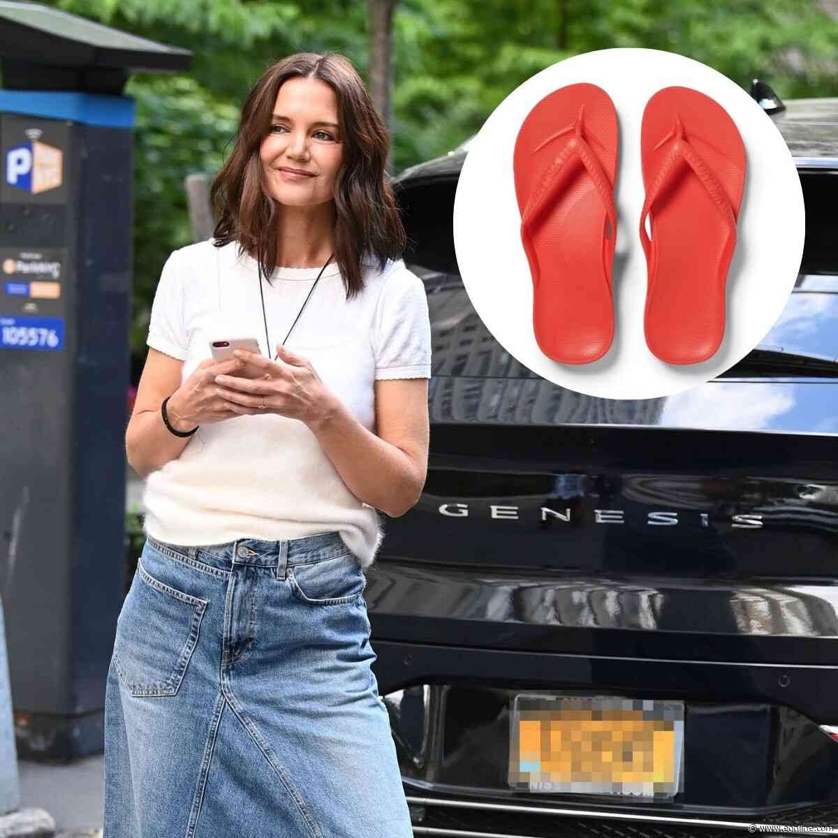 Why Katie Holmes Can’t Stop Wearing These Arch Support Flip Flops