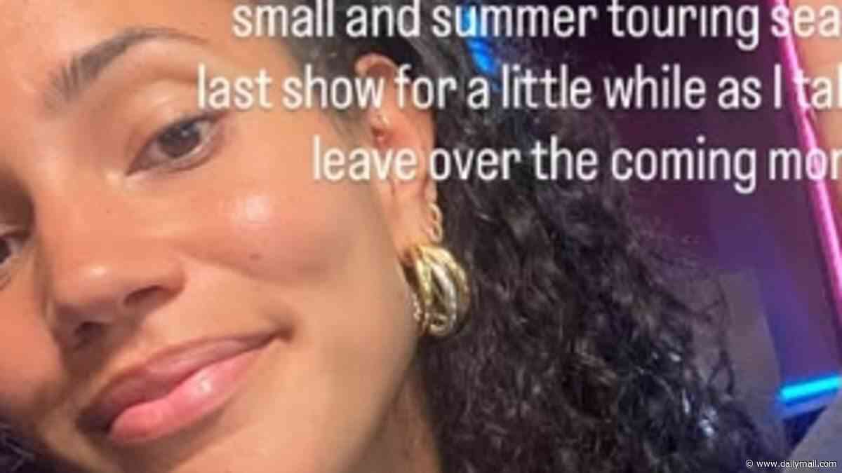 Vick Hope reveals she's taking a break from Radio 1 to be with her family four months after returning to work as she breast pumps during her show