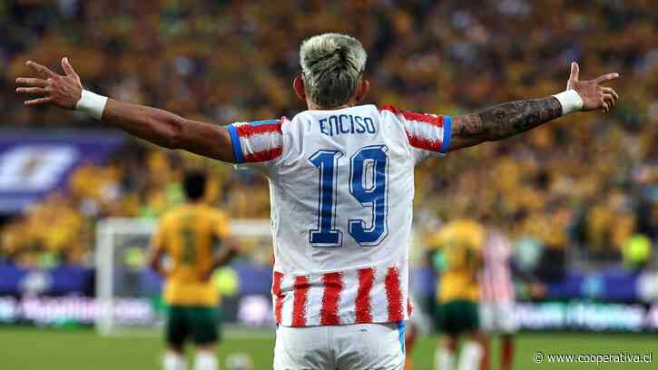 Julio Enciso dio la sorpresa y adelantó con un cabezazo a Paraguay sobre Alemania