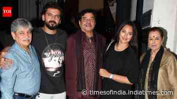 Sonakshi and Zaheer enjoy family dinner with Shatrughan Sinha