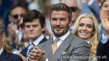 David Beckham causes Wimbledon Centre Court interview to be paused