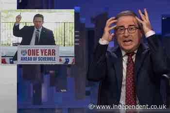 ‘Blackface without the makeup’: John Oliver shreds Florida Gov. Ron DeSantis for impression of Hakeem Jeffries