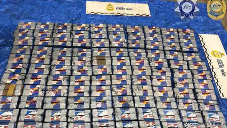 Policía australiana descubrió 110 kilos de cocaína en contenedor procedente de Chile