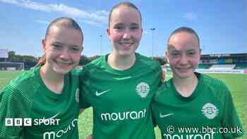Football triplets make historic debut for Guernsey