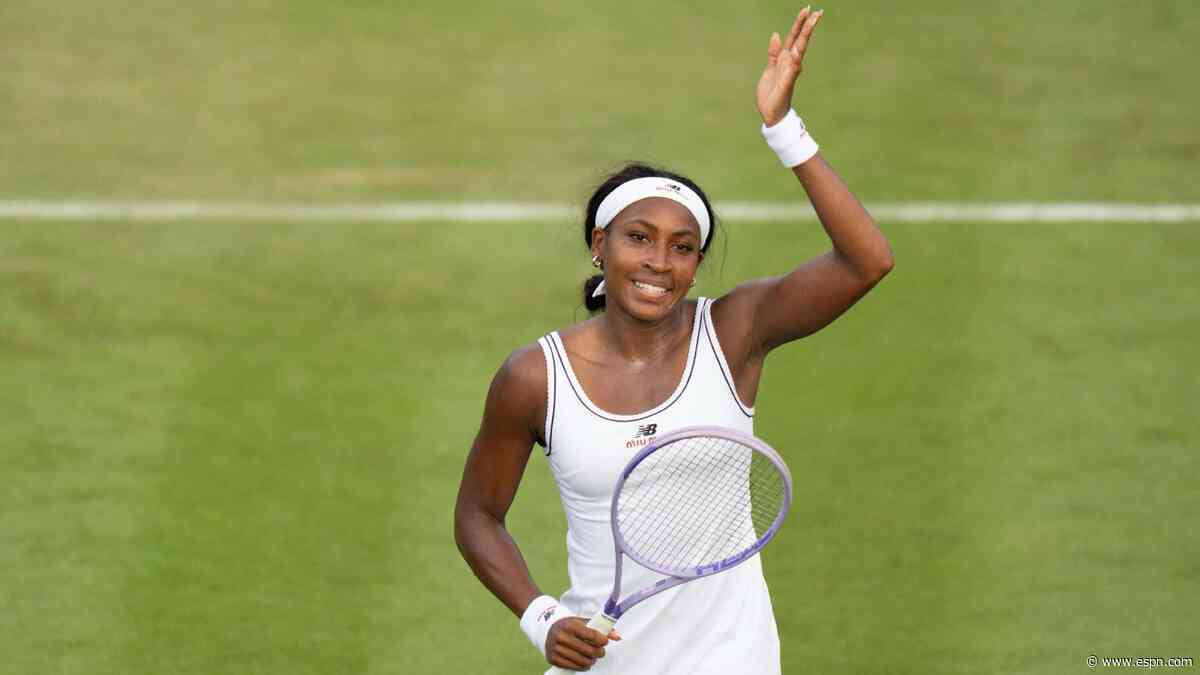 Gauff ends grass skid, wins opener in 54 minutes