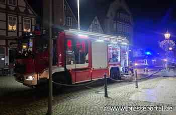 FW Celle: Rauchentwicklung in der historischen Altstadt von Celle