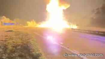 Unaccounted for driver is found after massive explosion shut the Hume Highway in six-truck crash that injured half a dozen people
