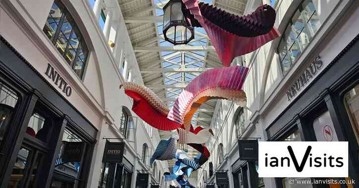 Folded paper sculptures mark the Royal Ballet School’s centenary