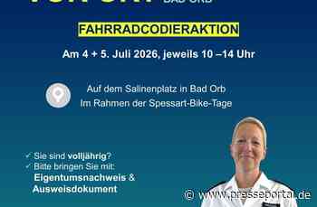 POL-OF: Fahrradcodieraktionen mit der Schutzfrau vor Ort