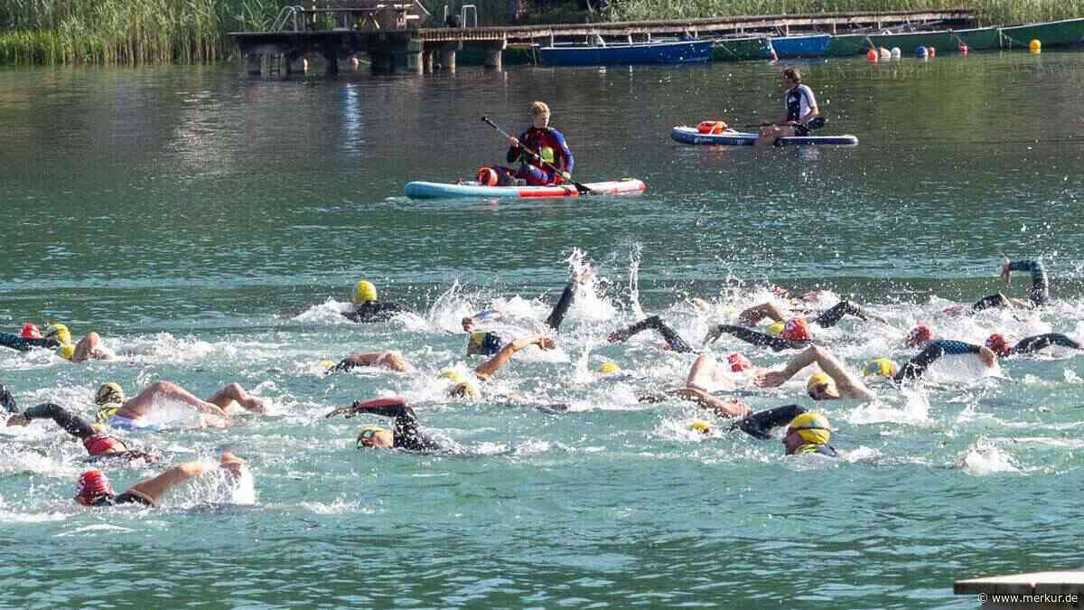 Kopf-an-Kopf-Rennen beim Tegernseer Langstreckenschwimmen