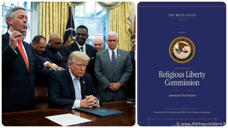 Via il muro tra Stato e Chiesa, no vaccini per motivi religiosi, la Bibbia come base del diritto: così la Commissione voluta da Trump demolisce la laicità degli Usa