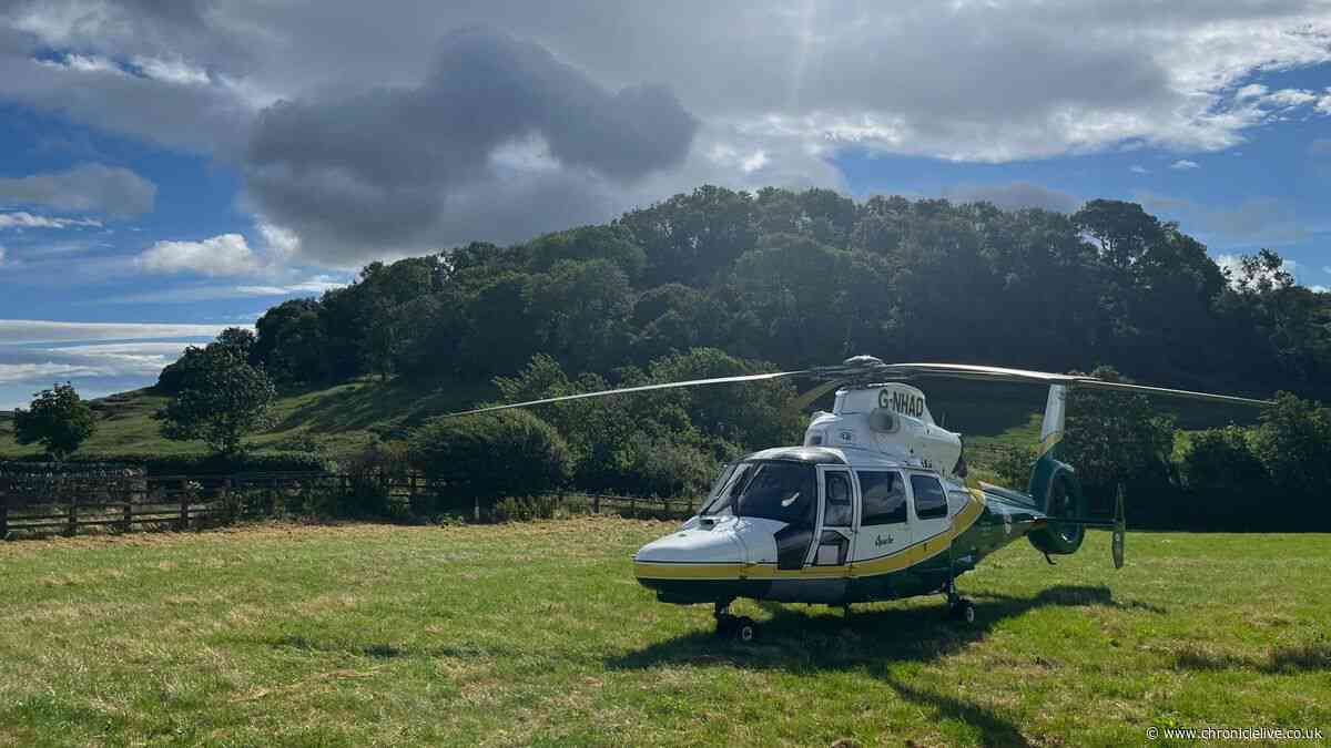 Busy weekend for Great North Air Ambulance Service responding to 15 incidents including assault and crash