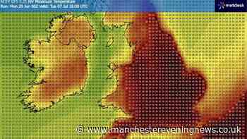 UK weather maps show 17 counties could hit 40C next week as heatwave looms