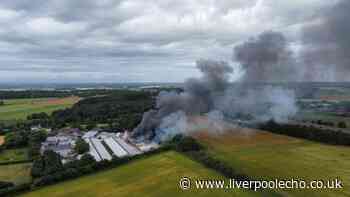 Bickerstaffe fire live as crews battle blaze near M58