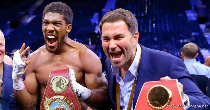Eddie Hearn names Anthony Joshua’s ideal opponent to win back heavyweight world title