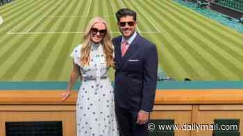 Katherine Jenkins poses with husband Andrew Levitas as she documents her 46th birthday day out at Wimbledon after awkward reunion with David Beckham following OBE drama