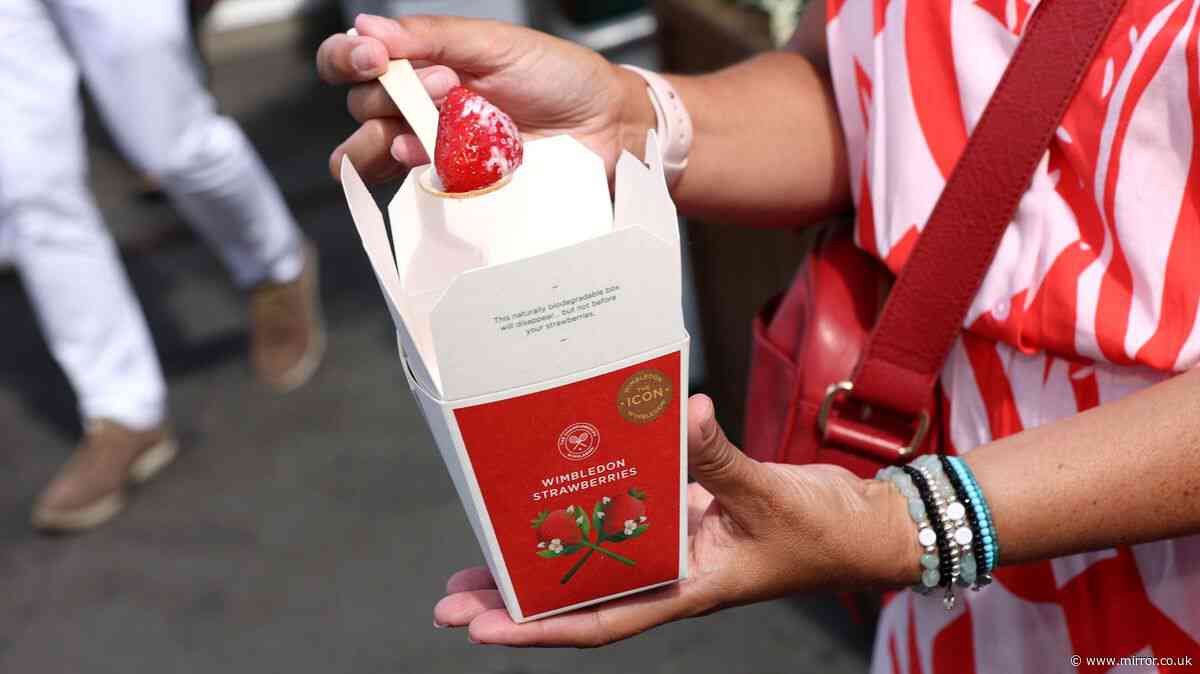 Woman buys strawberries and cream at Wimbledon and is floored by price