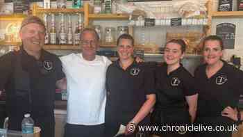 Robson Green takes break from BBC filming to get coffee from 5 star Northumberland café