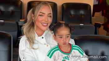 WAG Taylor Ward shares hilarious video of daughter Mila, two, 'too busy' filming TikToks to notice her footballer dad Riyad Mahrez scoring for Algeria in the World Cup