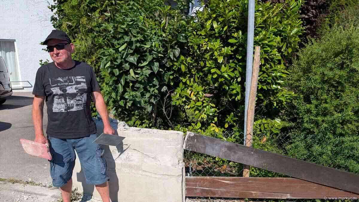 Nach Pfanni-Uhr-Entscheidung: Schon wieder kracht ein Lkw in Gartenmauer