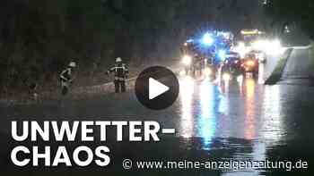 Starkregen in München: Video zeigt die überfluteten Straßen
