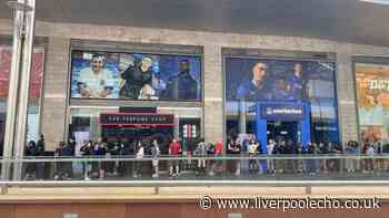 Huge queues in Liverpool ONE for sold out £40 My Chemical Romance item