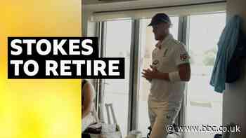 Inside the dressing room as Stokes tells team he's retiring