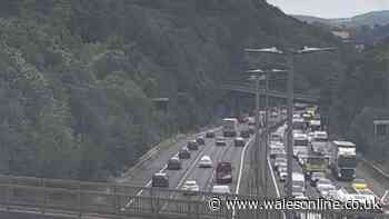 Huge queue of traffic building on M4 after crash - live updates