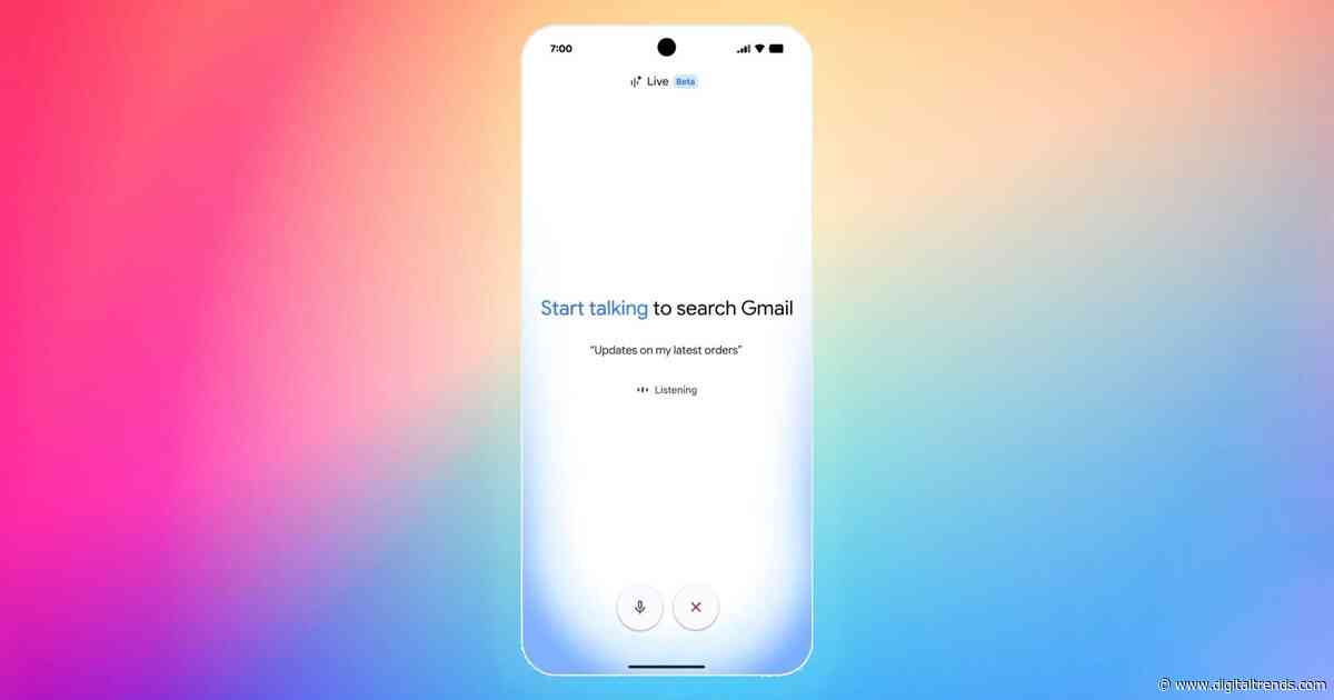 Google starts testing Gmail Live, its new voice search tool for your inbox