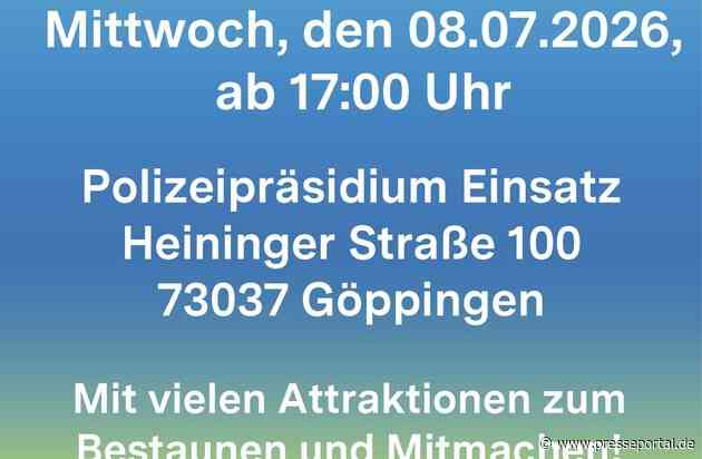 POL-Einsatz: Das Polizeipräsidium Einsatz lädt zum Kastanienfest unter dem Motto "75 Jahre Bereitschaftspolizei"