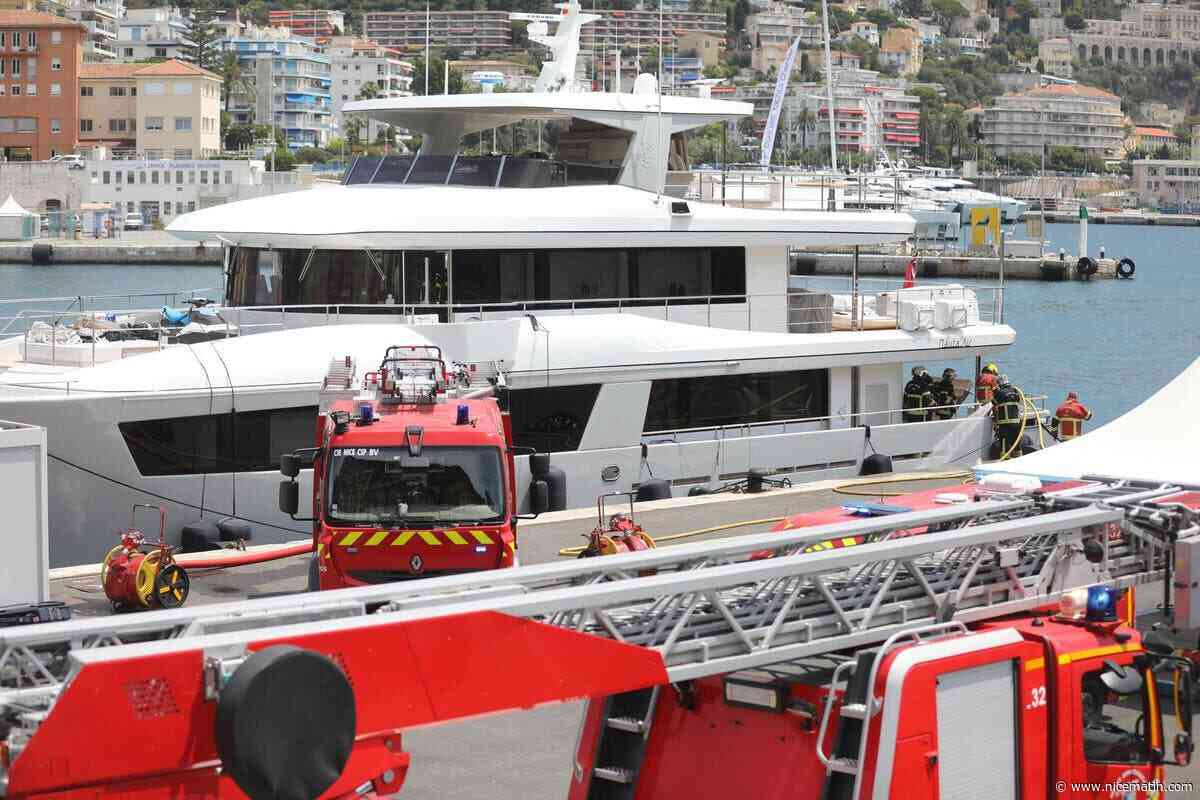 Un incendie se déclare à bord d’un bateau de 30 mètres amarré au port de Nice