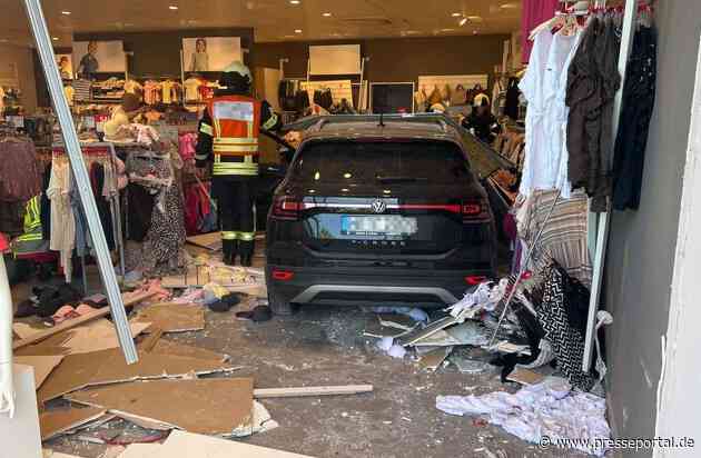 Mittelhessen: MARBURG-BIEDENKOPF: Auto kracht durch Schaufensterscheibe + Diebe auf Firmengelände unterwegs