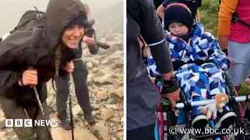Boy says it was incredible bumping into princess doing Three Peaks Challenge